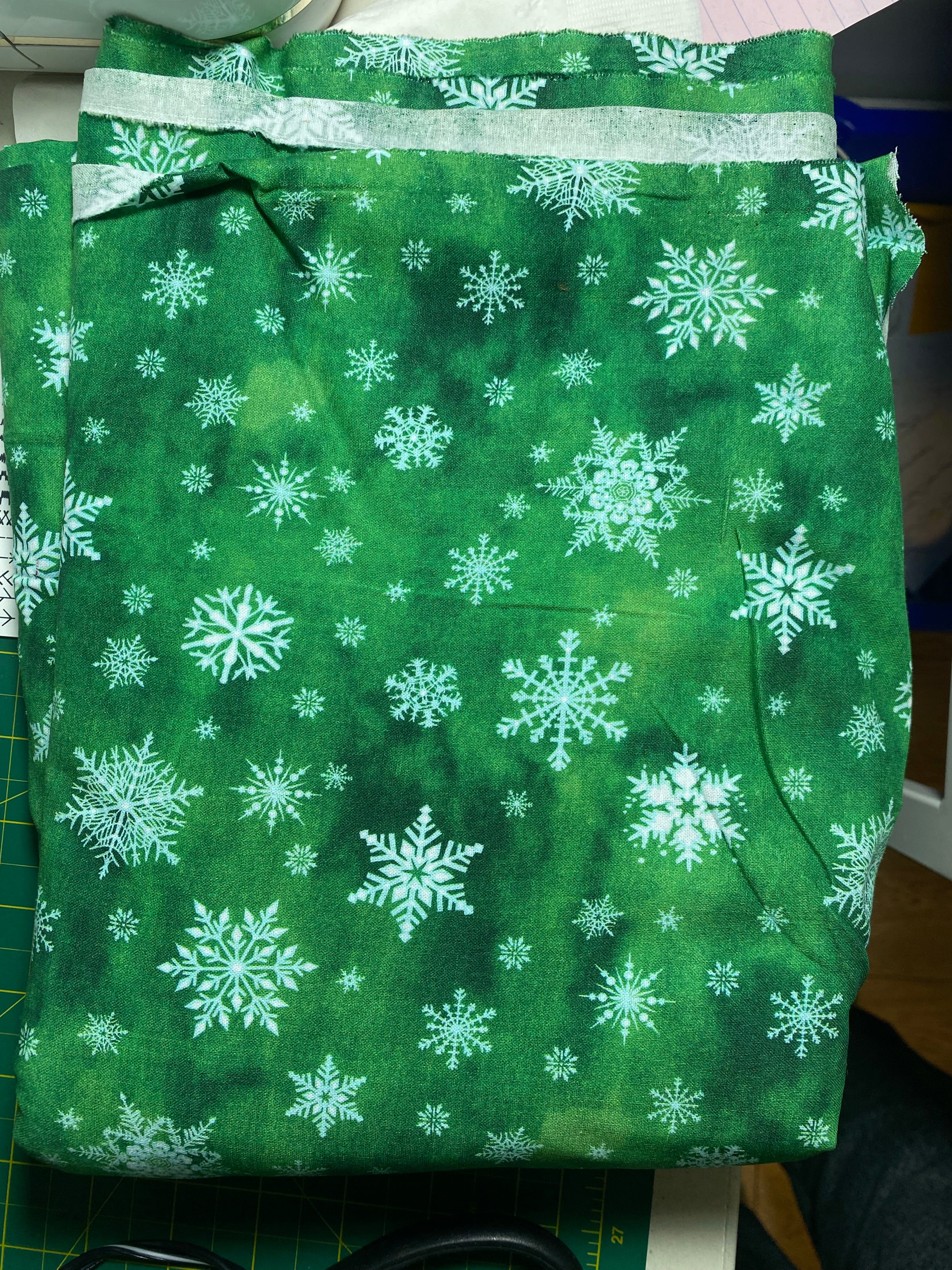 Green Snowflake Bandana